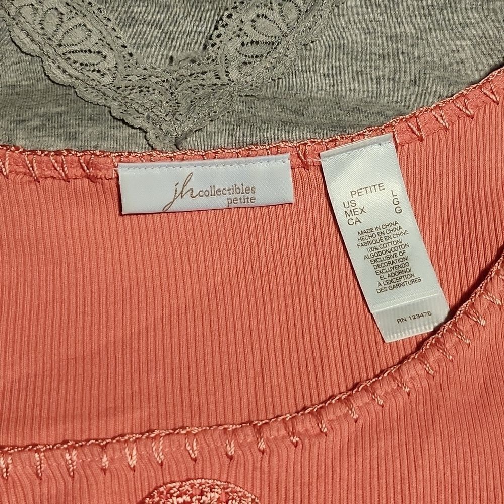 Set of 3 Sleeveless tank tops undershirts sleepwear shirts petite large - Picture 3 of 5